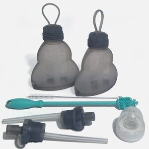 Gray Silicone pouch set